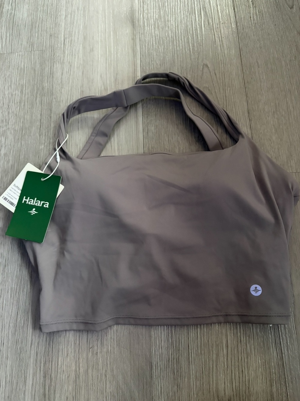Halara Softlyzero™ Airy Padded Crop Tank Dusty Purple NWT size M
